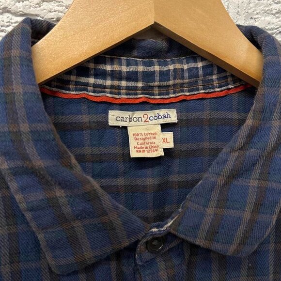 Carbon2Cobalt Button Up 100% Cotton Collared Shirt XL - Picture 4 of 4